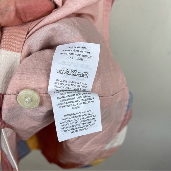 Madewell Tie Front Boho Cutout Button Front Summer Sun Dress Sherbet Stripe 00 - Picture 13 of 14